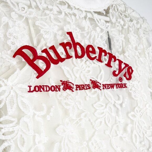 BURBERRY Embroidered Lace Top - Picture 4 of 10